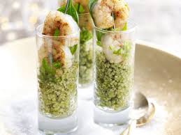 pittige quinoa met scampi s recept hapjes voedsel ideeen lekker eten