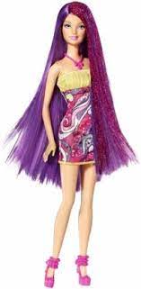 Favorite add to more colors synthetic straight & curly doll hair weft bjd blythe monster high my little pony ooak scalp. Barbie Long Hair Doll Purple Hair Long Hair Doll Purple Hair Shop For Barbie Products In India Toys For 3 6 Years Kids Flipkart Com