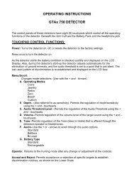 The display isnt too accurate but as far as true. Ultra Gta 350 And Gtax 400 Detectors Garrett
