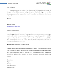 Position papers are an integral part of the committee experience. Sample Position Paper Guide By Wto Eradication Of Infectious Diseases World Health Organization