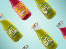 Download Free Glass Beverage Bottles Mockup Psd