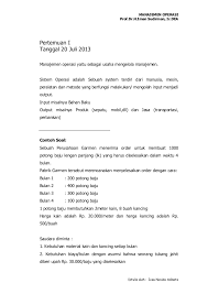 Persediaan yang jumlah fisiknya tidak terlalu banyak tetapi nilai rupiahnya cukup tinggi dalam kelompok persediaan merupakan jenis. Manajemen Operasi