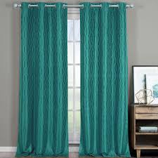 Shop for thermal insulated blackout curtains at bed bath & beyond. Pair Voyage Jacquard Thermal Blackout Curtain Panels With Grommets Set Of 2 76x96 Teal In 2021 Teal Curtains Panel Curtains Curtains