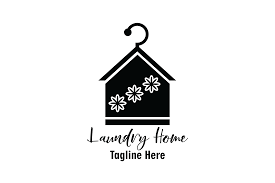 Laundry Home Logo Vector Graphic By Yuhana Purwanti Creative Fabrica