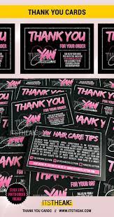 Gorgeous Thank You Card Designs Thank You For Your Order Hair Care Card Hair Care Tips C Hair Business Cards Thank You Card Design Business Hairstyles