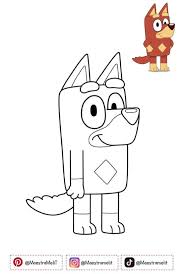 desenho para colorir bluey