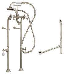 Maybe you would like to learn more about one of these? Complete Free Standing Package For Clawfoot Tub Faucet Assembly Bn Traditional Tub And Shower Faucet Sets By Bathroom Marketplace Houzz