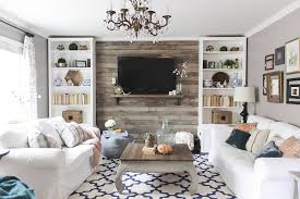 A tv feature wall might sound crazy or conjure visions of cctv monitoring rooms, but with the advent of samsung's the frame television you can hang a tv on your wall that doubles as artwork. 12 Backdrops To Make Your Mounted Tv More Interesting