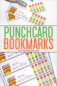 Maybe you would like to learn more about one of these? Printable Punchcard Bookmarks Over The Big Moon