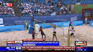 Gambar lapangan dan net bola voli dengan keterangan. Tim Voli Pantai Indonesia Berambisi Tampil Di Olimpiade Youtube