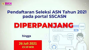 Check spelling or type a new query. Pendaftaran Cpns 2021 Di Sscasn Bkn Go Id Diperpanjang Hingga 26 Juli 2021 Ini Jadwal Terbarunya Tribunnews Com Mobile