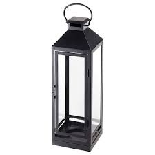 Borrby Lantern For Block Candle Black Indoor Outdoor Black Length 9 Ikea Candle Lanterns Ikea Lanterns Block Candles