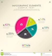 Abstract Pie Chart Infographics Stock Vector Illustration