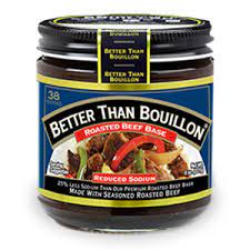 While matching the flavor base to the soup always works, try using a different base, such as beef base in chicken soup, to add a deeper flavor. Roasted Beef Base Reduced Sodium Better Than Bouillon