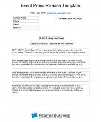 An event press release is used to promote a newsworthy event that a company is hosting or sponsoring; How To Write An Event Press Release In 8 Steps Free Template