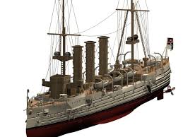 Sms Emden Light Cruiser 3d Model 3dsmax Files Free Download Model Ships Warship Model Battleship
