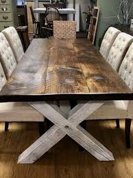 A rustic dining table will not always be used as rustic home decor. Mesa Rustica Rustic Wood Kitchen Tables Farmhouse Dining Room Farmhouse Dining