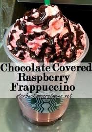 Starbucks Secret Menu Chocolate Covered Raspberry Frappuccino Recipe Here Http Starbuckssecr Starbucks Recipes Starbucks Chocolate Starbucks Drinks Recipes