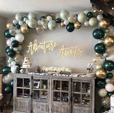 Sage Green Balloon Garland Green And White Bridal Shower Decor Green Baby Shower Decor Balloon Garland Kit Green And Gold Baby Shower Balloons Green Baby Shower Outside Baby Showers