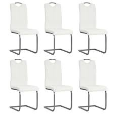 Was sind die freischwinger für deinen schreibtischstuhl? 2 4x Kunstleder Stahl Esszimmerstuhl Schwingstuhl Freischwinger Stuhl Modern Ebay