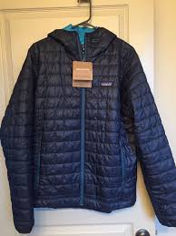 Patagonia Nano Puff Hoodie Jacket Men S Medium Navy Blue New Hoodie Jacket Men Hoodie Jacket Mens Jackets