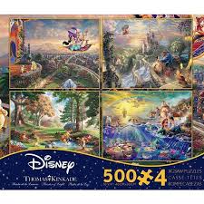 An irresistible family activity, relaxing hobby, or gift for any puzzle aficionado. Ceaco Thomas Kinkade Disney 4in1 Puzzles Beauty And The Beast Winnie T Carter And Coles