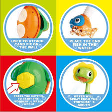 Get it as soon as tue, aug 24. Buy Little Bado Turtle Baby Bath Toys Spray Bathing Tub Fountain Toys For Kid Hand Shower Floating Bathtub Shower Pool Bathroom Toy For Baby Toddler Infant Kids Online In Turkey B07cjv52f2