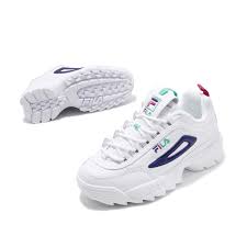 details about fila disruptor ii premium white blue green pink women chunky platform shoes