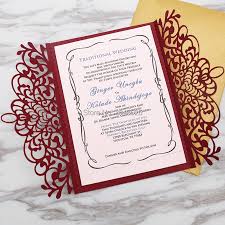 Accented with traditional borders, foiled details and elegant calligraphy, these timeless designs work for weddings all year round. 50 Pcs Personalized Laser Cut Elegant Wedding Invitation Modern Wedding Wedding Invitations Cards Invitations Aliexpress