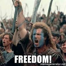 But what did they ultimately gain from all the internet hoopla? Freedom William Wallace Braveheart Mel Gibson Lol Meme Generator