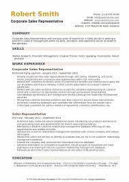 Speaking of sales resumes, you can also check out our best sales resume samples and templates. Corporate Sales Representative Resume Samples Qwikresume