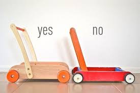 How We Montessori Wooden Baby Walker Kids Wooden Toys Wooden Push Toys