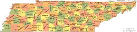 West Tn County Map Tennessee County Map