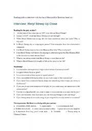 Instantly play online for free, no downloading needed! Mamma Mia Star Meryl Streep Interview Reading Guide And Quiz Esl Worksheet By Cheiron