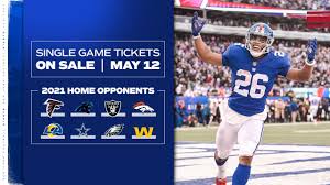 The schedule includes opponents, date, time, and tv network. Buy Single Game Tickets For New York Giants 2021 Games At Metlife Stadium