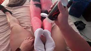 Working them Cum Out his Uncut cock in White Ankle Sockjob Heaven! -  XNXX.COM