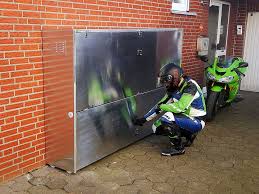 Retractable Motorcycle Shed 2 Motorradgarage Motorrad Rad
