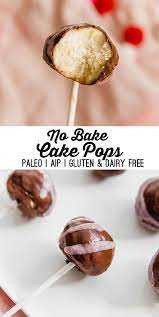 Paleo No Bake Cake Pops Aip Gluten Free Unbound Wellness Recipe No Bake Cake Pops Paleo Recipes Dessert Aip Desserts