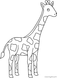 Use your mouse to color online the picture «giraffe», or print out a black & white coloring sheet and color it with your crayons & paints! Giraffe Coloring Pages Coloringall