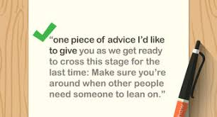 Here is a quick video sharing some great fashion advice on how to dress for an eight grade graduation. How To Make A Middle School Graduation Speech With Pictures