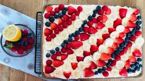 Der kuchen war nämlich für eine nachmittagseinladung bei einer freundin und ihren kindern, deshalb habe ich ihn nach dem auskühlen noch mit weißer kuvertüre bestrichen und mit sternchenstreuseln garniert. Kunterbunter Obstkuchen Familienzauber In Der Kuche