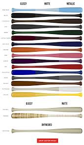 custom wood color finish comparison chart marucci sports