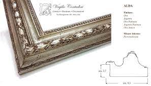 Cornice In Foglia Argento Cornici Artigianali Cornici Cornici In Legno