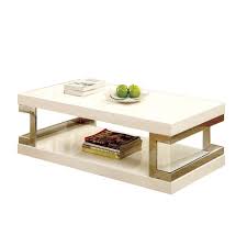 It makes the perfect perch for. Furniture Of America Bargunde Contemporary Wood Coffee Table In Glossy White Idf 4486c