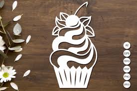 Cupcake svgcupcake svg cutting filescupcake vectorcupcake. Cupcake Svg Birthday Dessert Svg Graphic By Anastasiyaartdesign Creative Fabrica