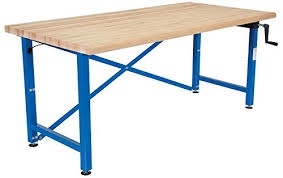 Resize a column or table automatically with. Vestil Ewb 7236 Manually Adjustable Ergonomic Work Bench 72 X 36 Blue Tan Lift Tables Amazon Com Industrial Scientific