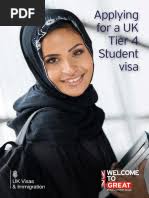 Print Tier 4 (General) Student Visa