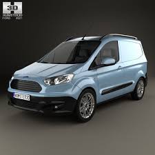 3d Model Of Ford Transit Courier 2015 Ford Transit Ford Van Car 3d Model