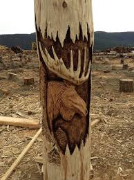 The Moose Is Loose Cento Rose To The Challenge As The Only Junior Carver On The Project Carver Kings Wood Art Wood Sculpture
