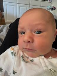 09.12.2025 at 5:41am Christopher Aaron came screaming into our lives ♥️ he  has the best facial expressions, gives the best cuddles, and does a great  fire alarm impression when he's hungry. Blessed (